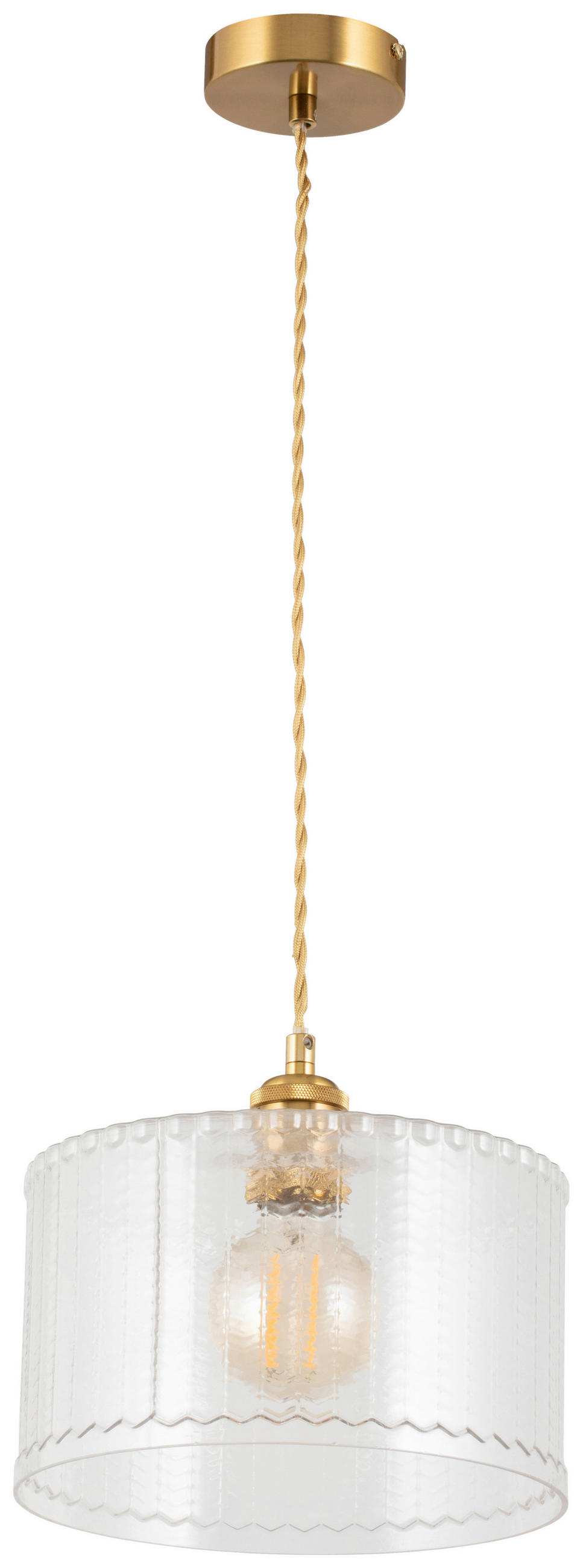 HÄNGELEUCHTE 25/125 cm  - Klar, Trend, Glas/Metall (25/125cm) - Novel