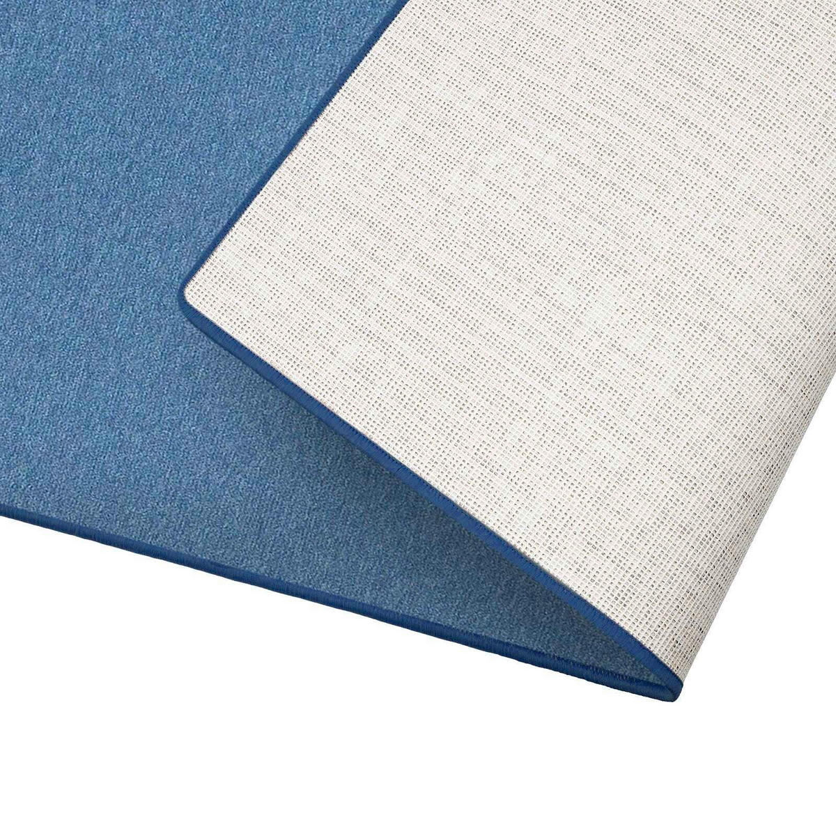 WEBTEPPICH  Wohnzimmer 80/150 cm London Blau rechteckig  - Blau, Basics, Kunststoff/Textil (80/150cm) - Floordirekt