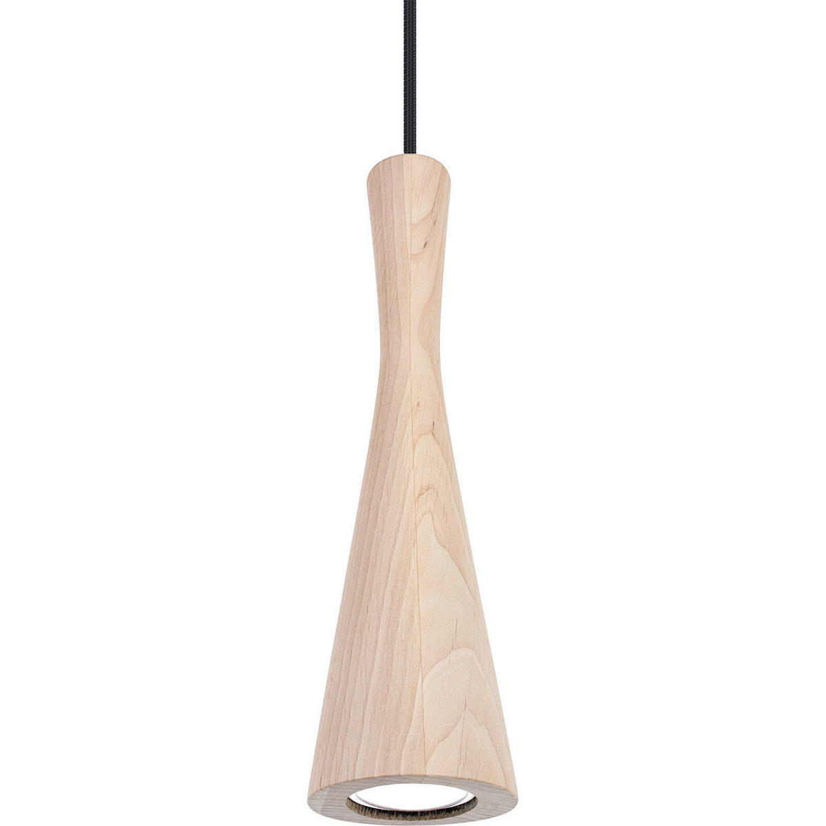 HÄNGELEUCHTE Vegas 10/90-140 cm   - Erlefarben/Schwarz, Natur, Holz (10/90-140cm)
