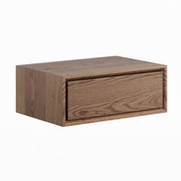 NACHTSCHRANK 50/19/35 cm Eiche massiv  - Eiche dunkel, MODERN, Holz (50/19/35cm) - Linea Natura