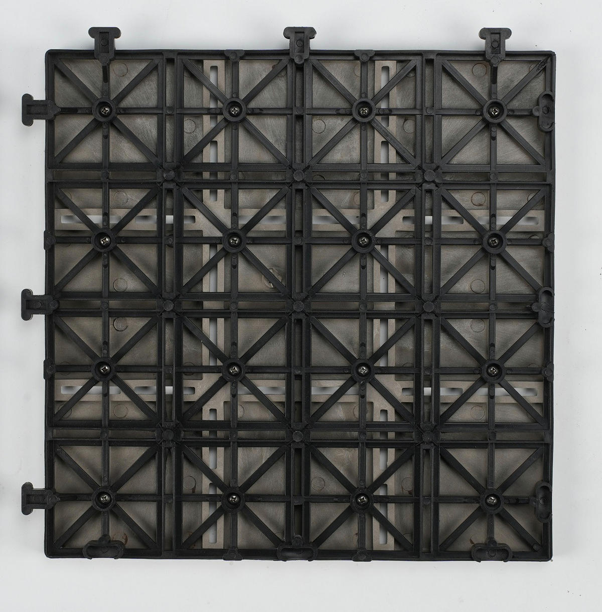 TERRASSENFLIESE  - Weiß, KONVENTIONELL, Holzwerkstoff/Kunststoff (30/30/2,4cm) - Ambia Garden