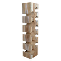 WEINREGAL  - Naturfarben, MODERN, Holz (18/87/21cm) - MID.YOU