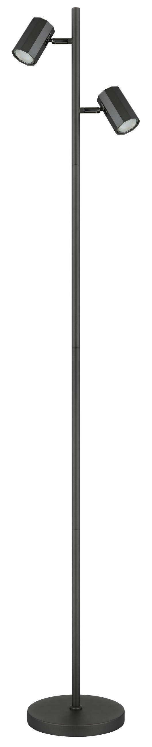 LAMPADAR - gri, Design, metal (27/22/158cm) - Globo
