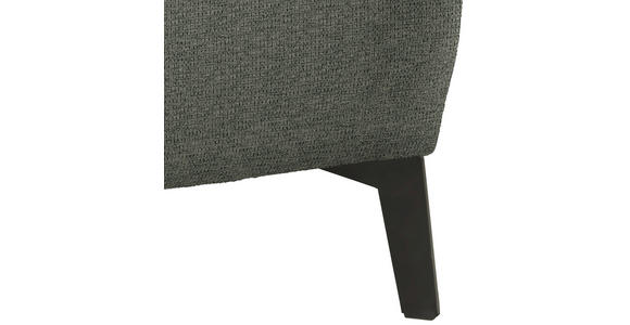 ECKSOFA  in Flachgewebe Dunkelgrün  285/190 cm  - Dunkelgrün/Schwarz, Design, Textil/Metall (285/190cm) - Johann Jakob