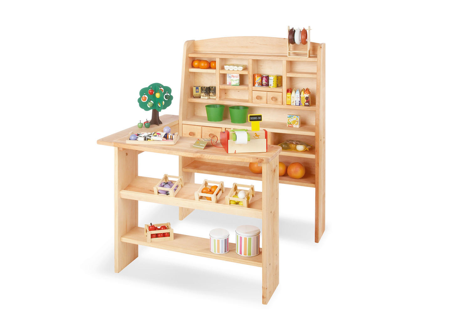 KAUFLADEN - Naturfarben, Basics, Holz/Holzwerkstoff (92/110/94cm) - Pinolino