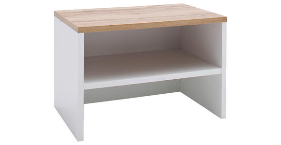 GARDEROBE 4-teilig in 210/205/40 cm - Eichefarben/Weiß, Design, Holzwerkstoff (210/205/40cm) - Carryhome