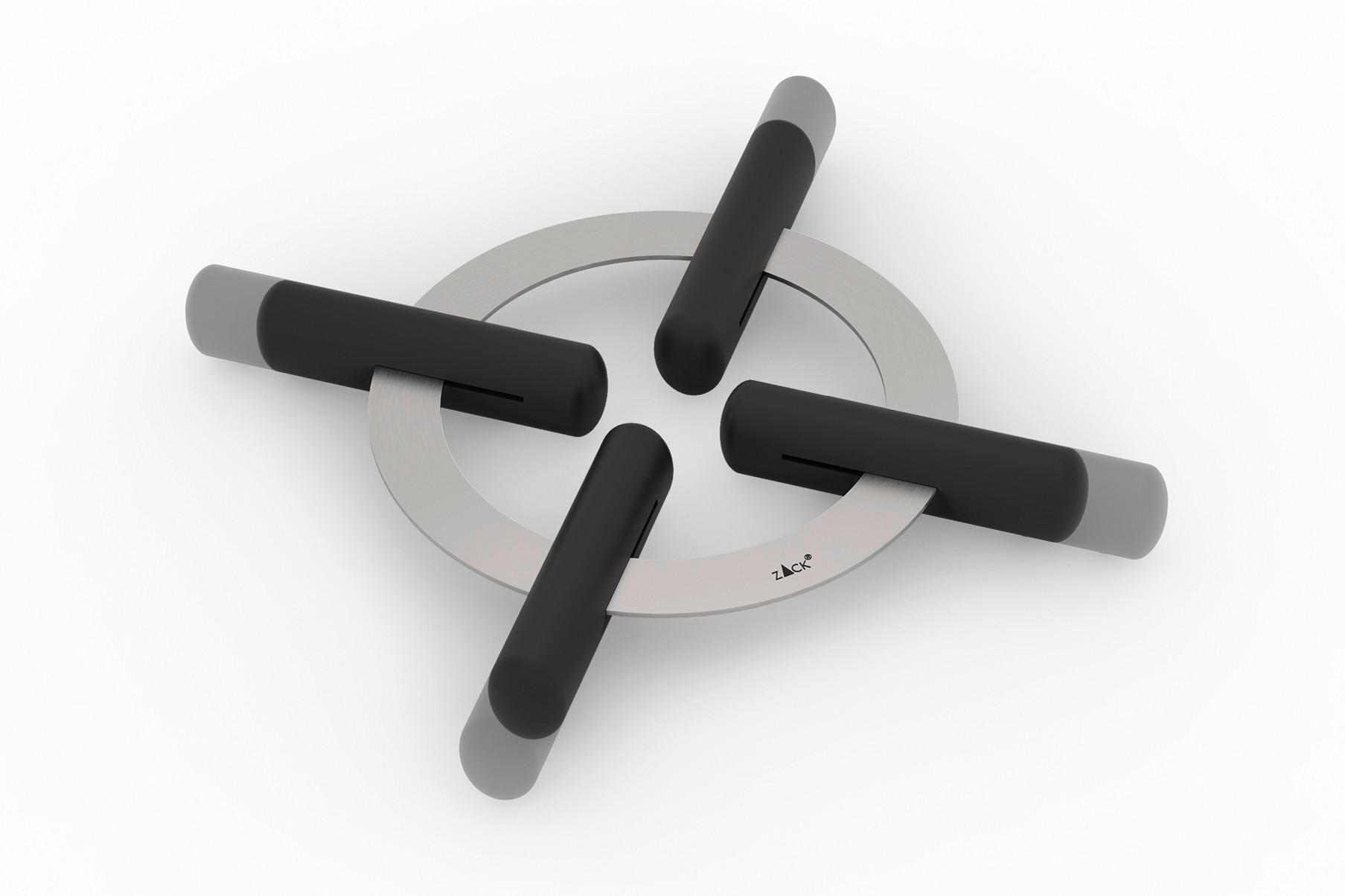 TOPFUNTERSETZER Metall Edelstahlfarben  - Edelstahlfarben, KONVENTIONELL, Metall (20,5-24,5/2,5cm) - Zack