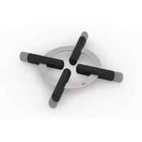 TOPFUNTERSETZER Metall Edelstahlfarben  - Edelstahlfarben, KONVENTIONELL, Metall (20,5-24,5/2,5cm) - Zack