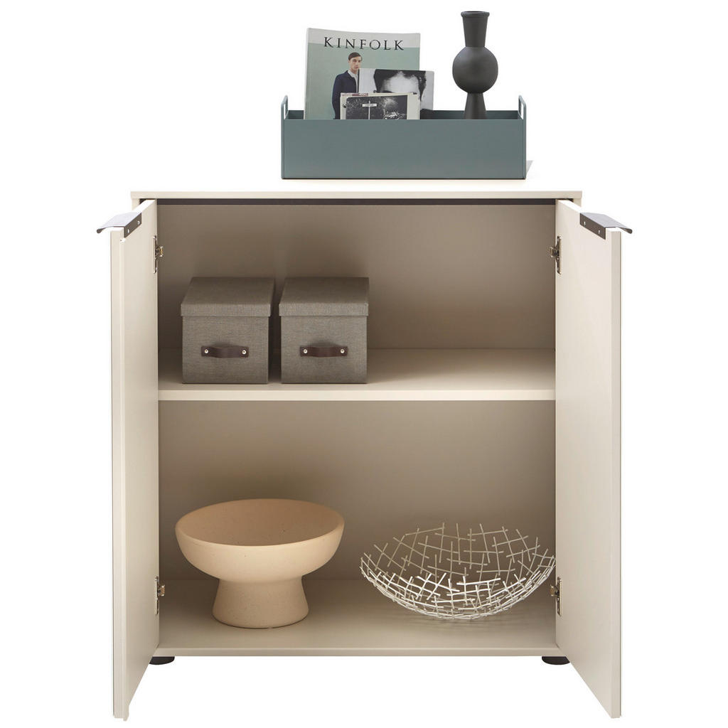 Thumbnail - Dieter Knoll Kommode, Eiche, Champagner, Holzwerkstoff, 1 Fächer, 80x86x43 cm, Goldenes M, Made in Germany, DIN EN ISO 9...