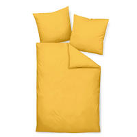 BETTWÄSCHE Giacomo Makosatin 135/200 cm  - Bernsteinfarben, Basics, Textil (135/200cm) - Janine