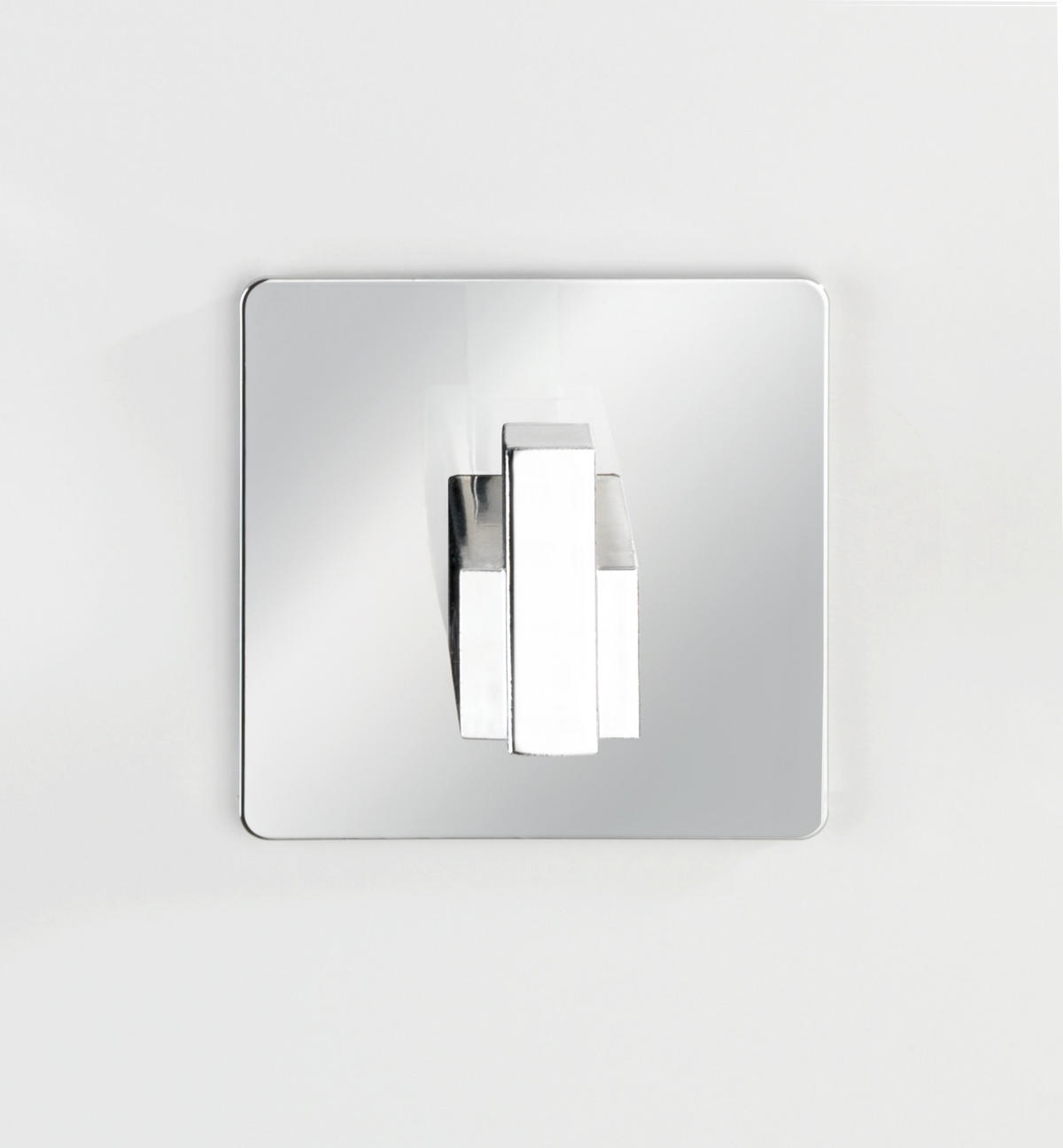 VÄGGKROK  i stålfärgad  - stålfärgad, Design, plast (9/11/9cm)