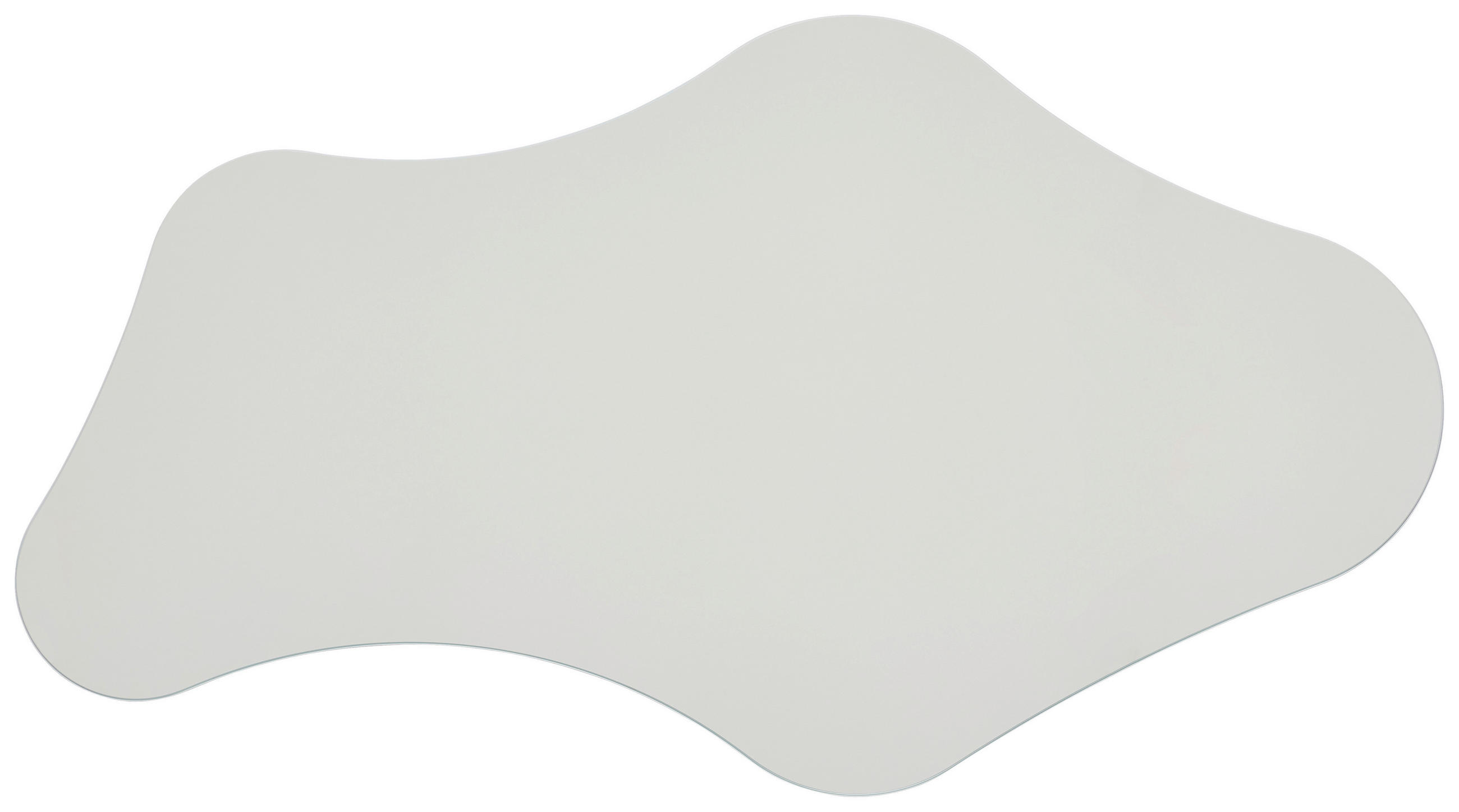 WANDSPIEGEL 77/42,5/4 cm    in wellenförmig  - Klar/Weiß, KONVENTIONELL, Glas (77/42,5/4cm)