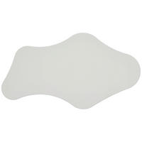 WANDSPIEGEL 77/42,5/4 cm    in wellenförmig  - Klar/Weiß, KONVENTIONELL, Glas (77/42,5/4cm)