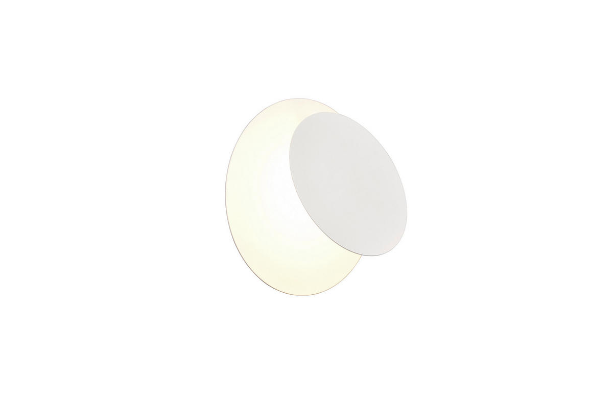 LED-WANDLEUCHTE - Weiss, Design, Metall (18/7,2cm)