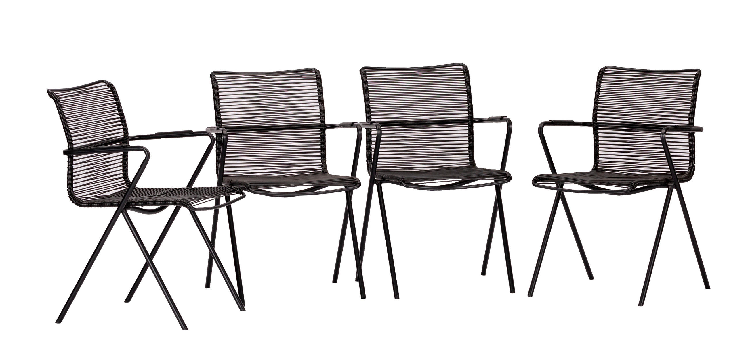 STAPELSESSEL in Metall, Kunststoff Anthrazit, Schwarz  - Anthrazit/Schwarz, Basics, Kunststoff/Metall (55/57/83cm) - Acamp