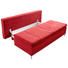 SCHLAFSOFA Bordeaux - Chromfarben/Bordeaux, Design, Textil/Metall (200/93/93cm) - Novel
