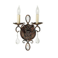 WANDLEUCHTE 22,9/22,9/29,8 cm   - Bronzefarben, KONVENTIONELL, Glas/Metall (22,9/22,9/29,8cm) - Elstead Lighting