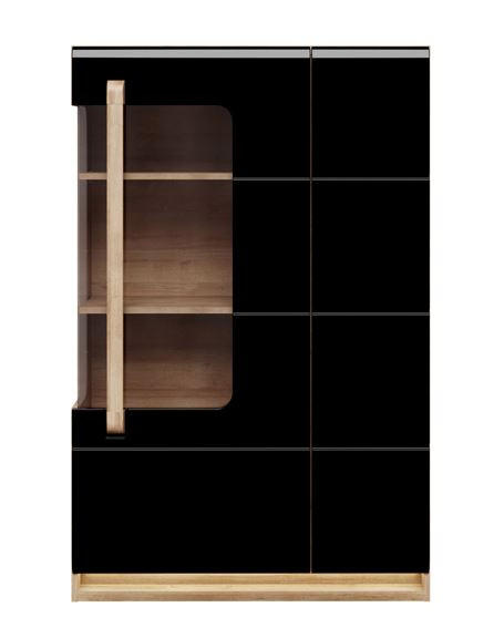 Vitrină in gri lucios intens