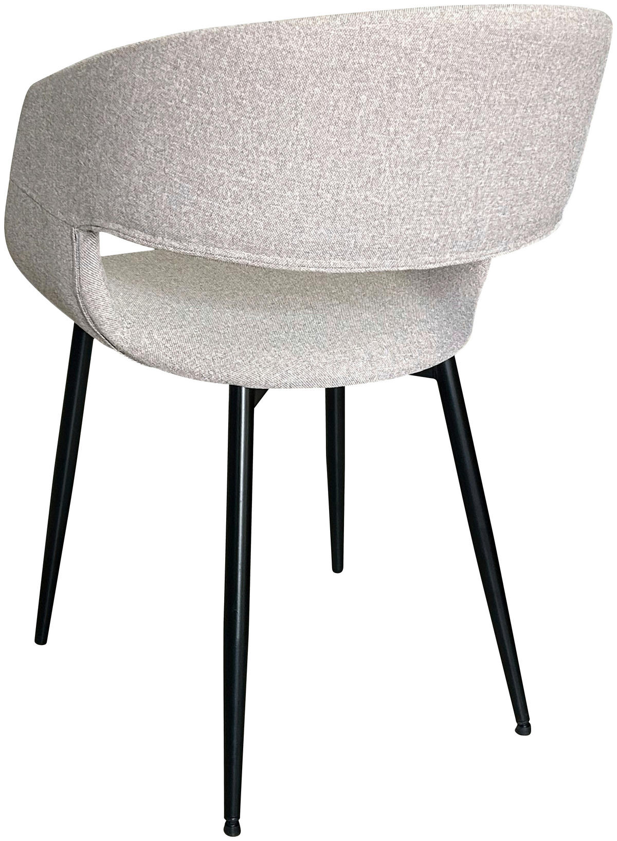 ŽIDLE S PODRUČKAMI, ocel, tkaná látka, světle šedá - černá/světle šedá, Design, kov/textil (52/77/50,5cm) - Boxxx