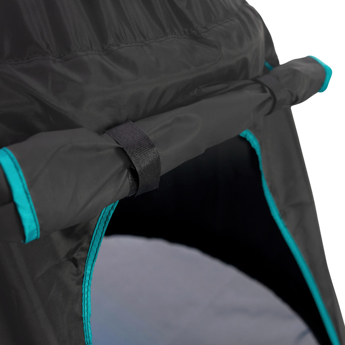PROLÉZAČKA - černá, Konvenční, kov/textil (217/201/120cm)