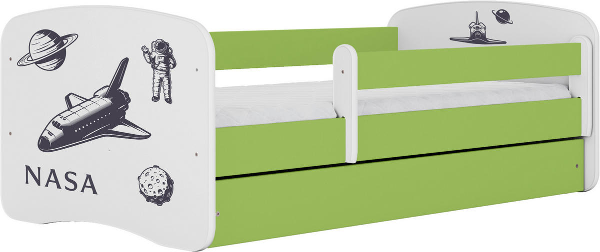 KINDER-/JUNIORBETT - Birkefarben/Weiß, MODERN, Holz/Holzwerkstoff (80/160cm) - MID.YOU