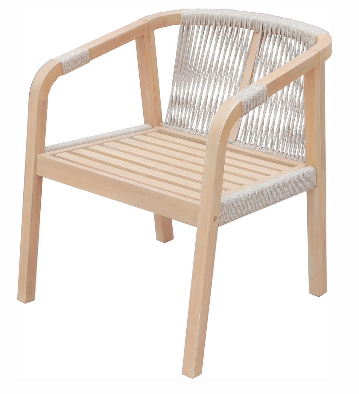 GARTENSESSEL Akazie Hellbraun  - Hellbraun, Basics, Holz/Textil (59/75/63,5cm) - Gardenson