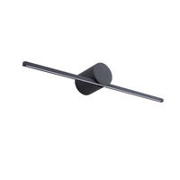 NÁSTENNÉ SVIETIDLO,  - čierna, Design, kov (5.5/40/7cm)