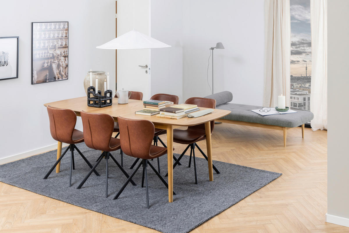 STOL ZA BLAGOVAONICU  prirodne boje, boje hrasta  drvo, drvni materijal      - boje hrasta/prirodne boje, Moderno, drvni materijal/drvo (180-219/75/90cm) - MID.YOU