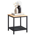 BEISTELLTISCH in Holz, Metall, Holzwerkstoff 40/40/45 cm  - Eichefarben/Schwarz, LIFESTYLE, Holz/Holzwerkstoff (40/40/45cm) - Xora