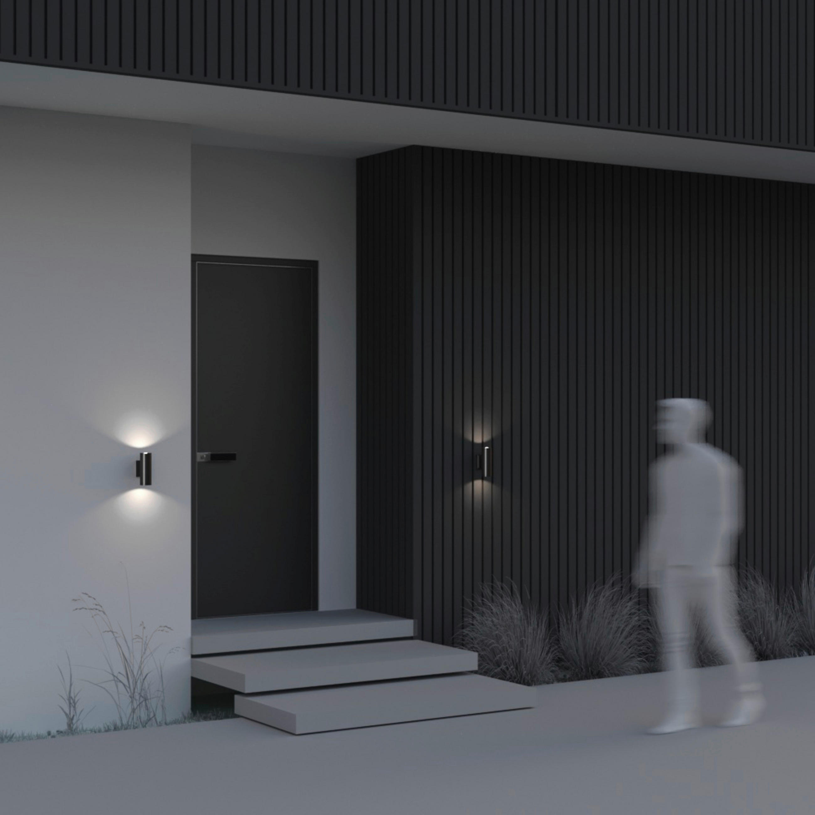 WANDLEUCHTE 6,4/18/11,5 cm   - Schwarz, Basics, Glas/Metall (6,4/18/11,5cm) - MAYTONI