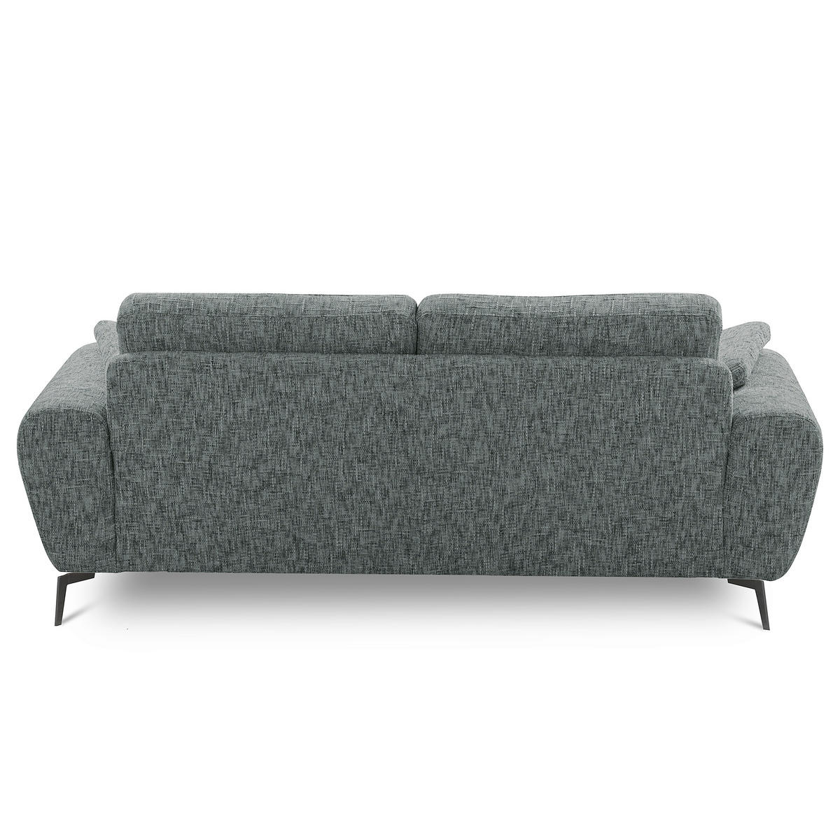 2-SITZER-SOFA Webstoff Anthrazit  - Anthrazit/Schwarz, Design, Textil/Metall (157/85/92cm) - Livetastic