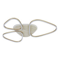 DECKENLEUCHTE    75/50/5 cm  - Champagner, Trend, Kunststoff/Metall (75/50/5cm) - Collett's Monde