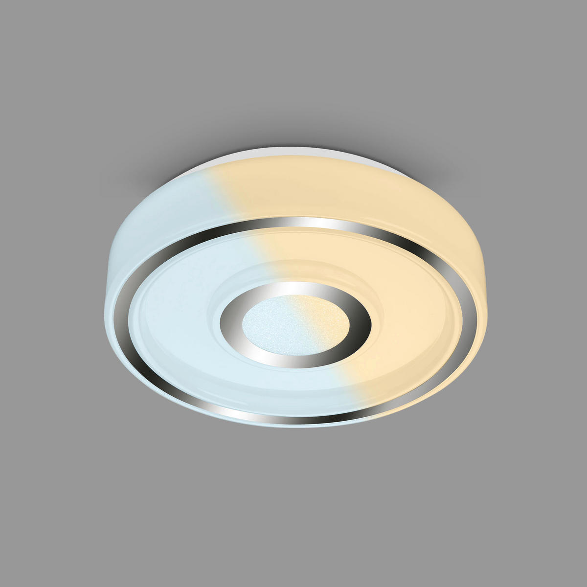 LED-BADEZIMMER-DECKENLEUCHTE - Chromfarben, Basics, Kunststoff/Metall (41/6cm)