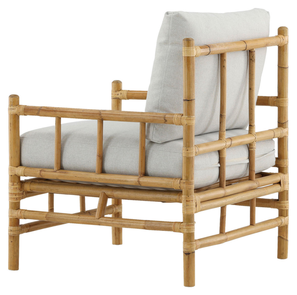 LOUNGESESSEL in Holz Hellbraun  - Hellbraun, KONVENTIONELL, Holz/Textil (78/88/77cm) - Gardenson