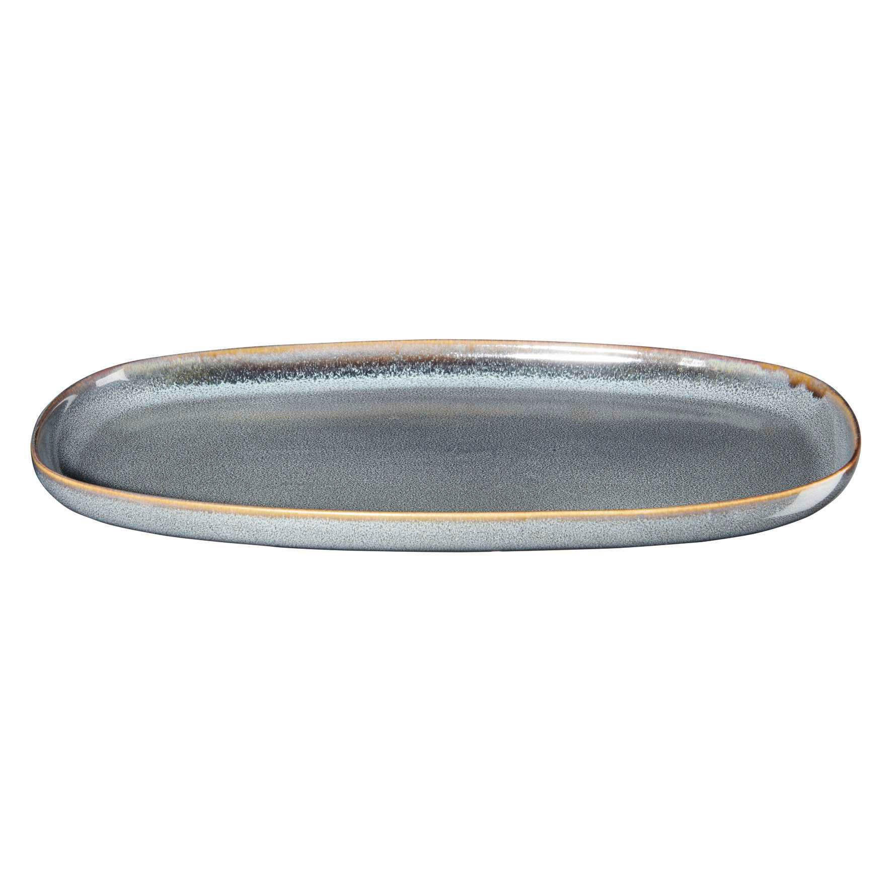SERVIERPLATTE - Blau, Design, Stein (31/18/2cm) - ASA
