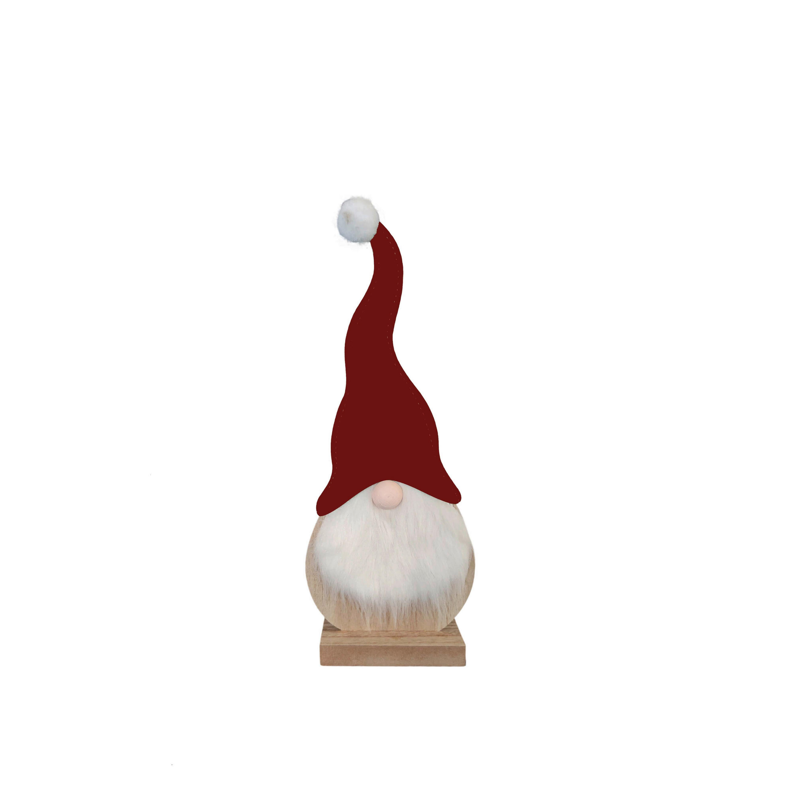 SKŘÍTEK - bílá/tmavě červená, Lifestyle, kompozitní dřevo/textil (18/44/6cm) - X-Mas