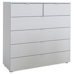 KOMMODE 100/100/42 cm  - Alufarben/Schwarz, Basics, Kunststoff/Metall (100/100/42cm) - Xora
