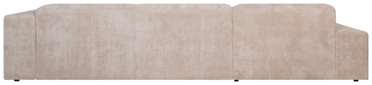 ECKSOFA HANNAH Beige Cord  - Beige/Schwarz, Design, Kunststoff/Textil (170/343cm) - MID.YOU