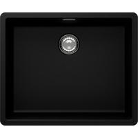 SPÜLE GREN100LFBPUR  - Schwarz, Basics, Stein (55,6/29/45,6cm) - Schock