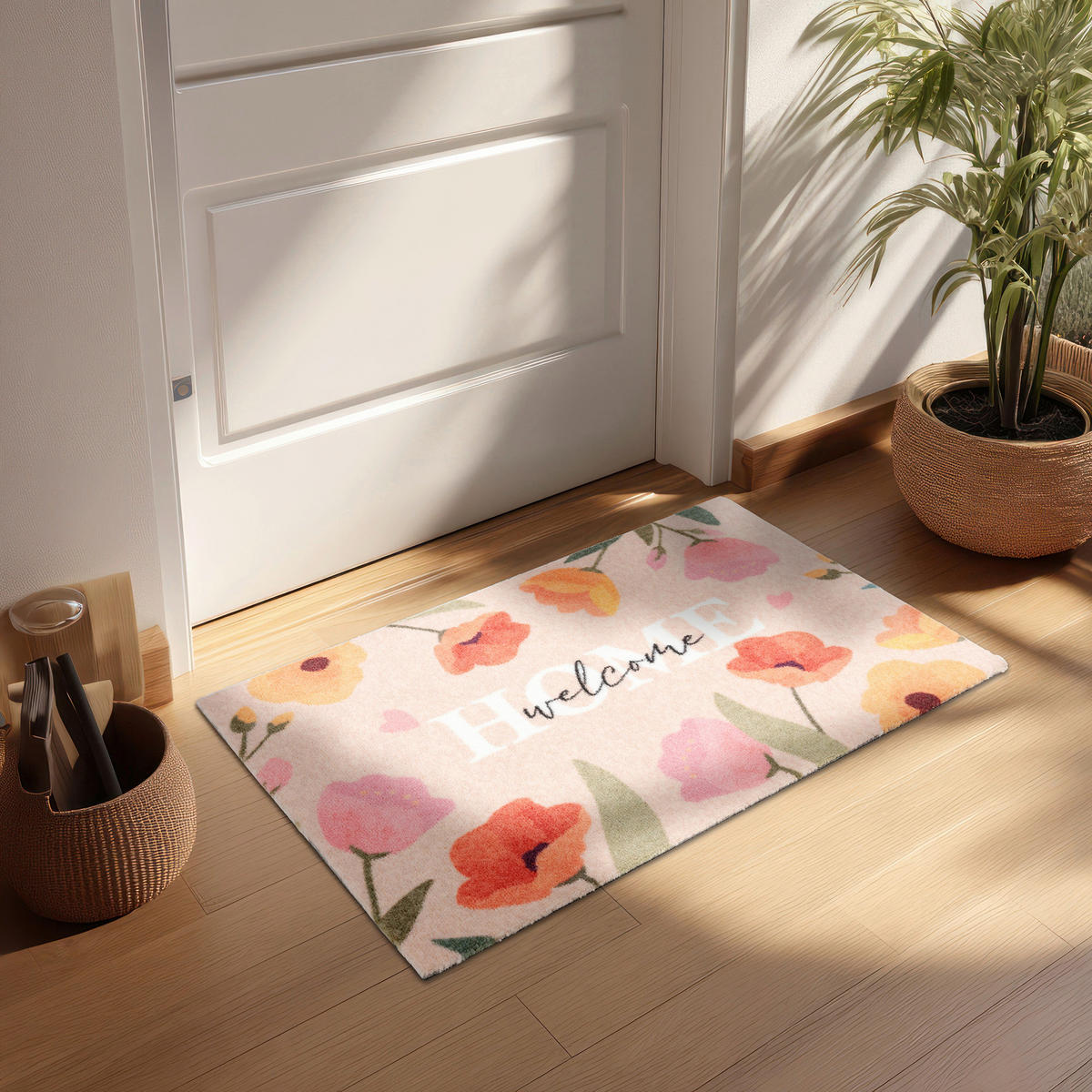 FUßMATTE  50/70 cm  Rosa  - Rosa, Basics, Kunststoff/Textil (50/70cm) - Astra