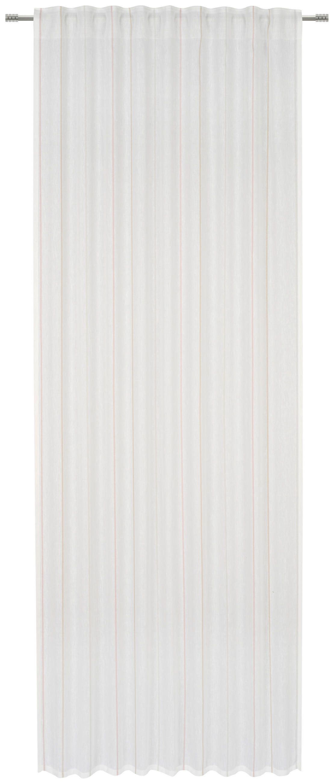 KOMBINOVANA ZAVESA narandžasta, svetlosiva, bež - svetlosiva/bež, Dizajnerski, tekstil (140/245cm) - Esposa