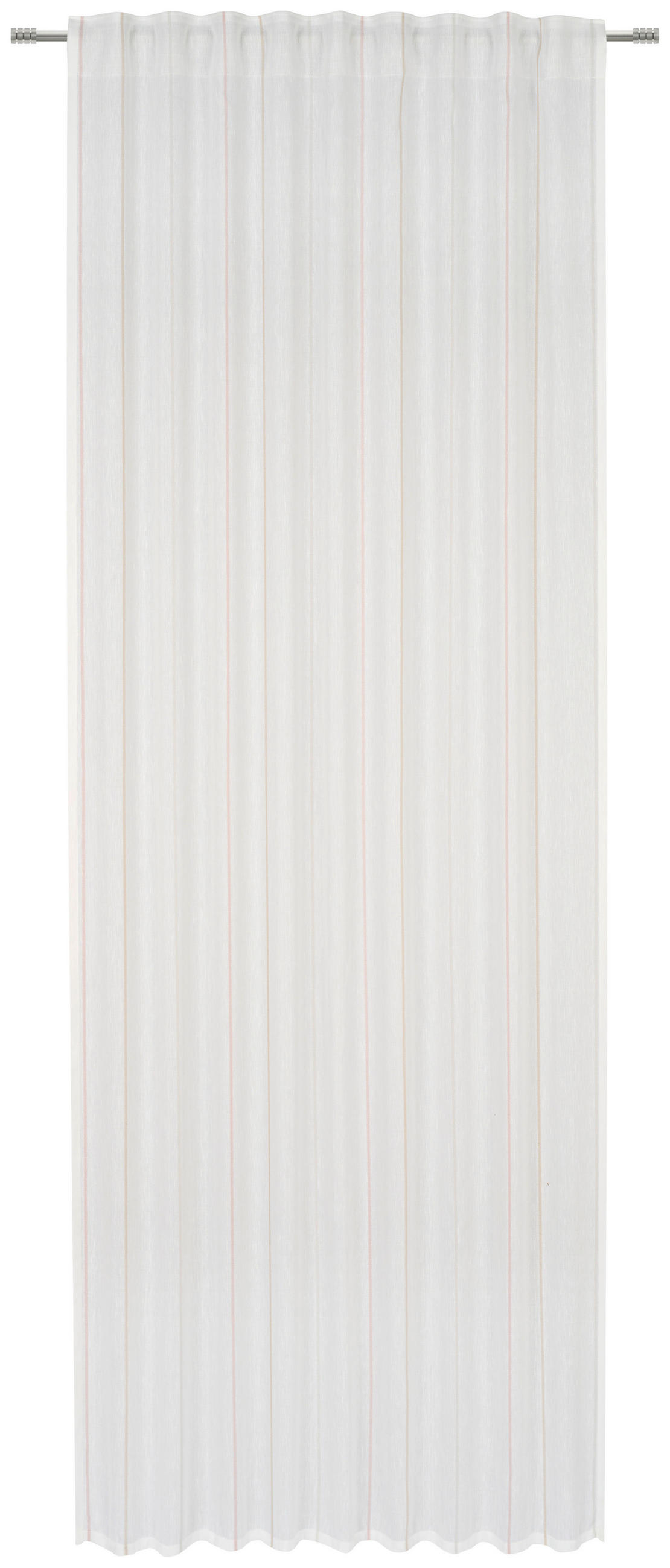 KOMBINOVANA ZAVESA narandžasta, svetlosiva, bež - svetlosiva/bež, Dizajnerski, tekstil (140/245cm) - Esposa