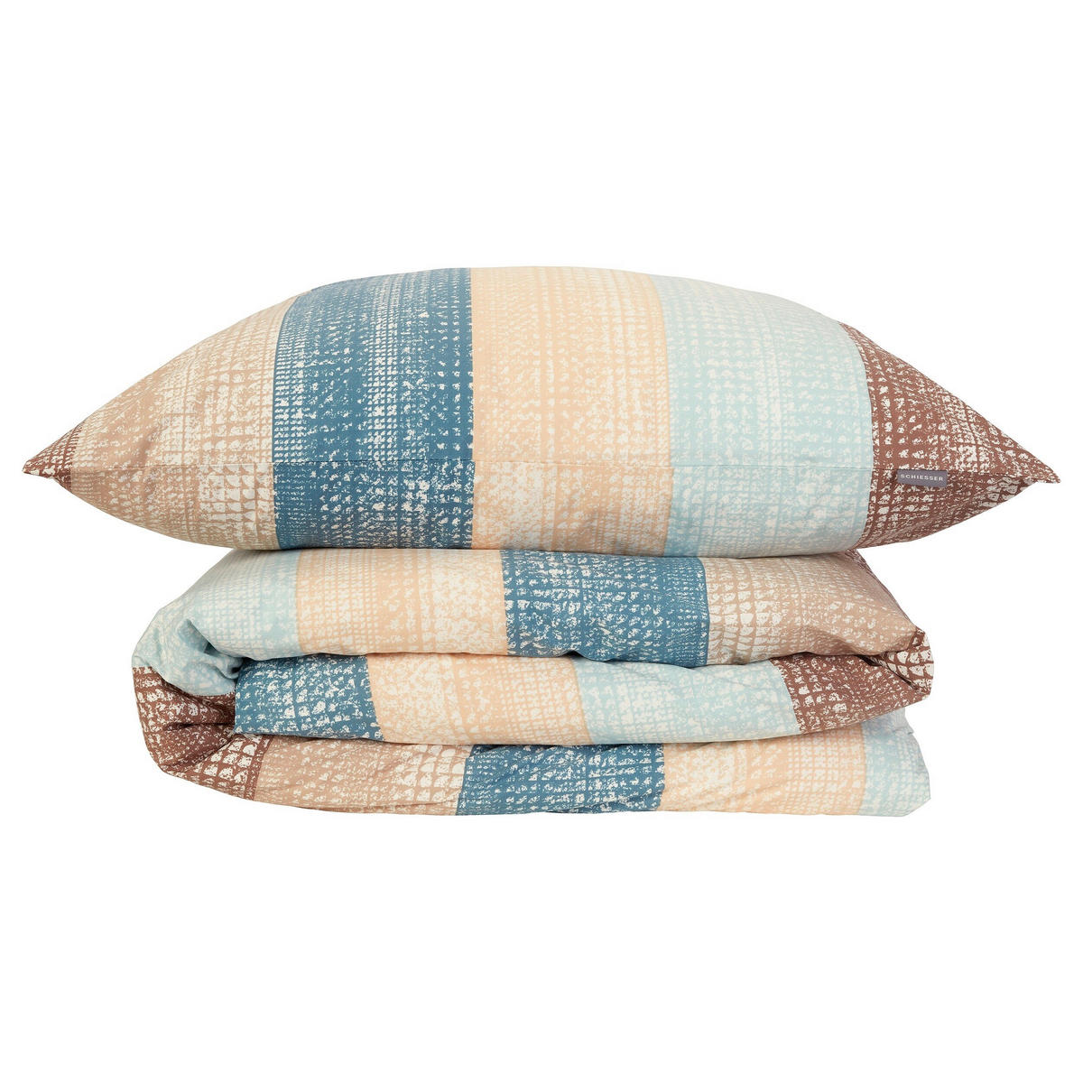 BETTWÄSCHE 2-teilig EMILIA Renforcé 135/200 cm  - Petrol, Basics, Textil (135/200cm)