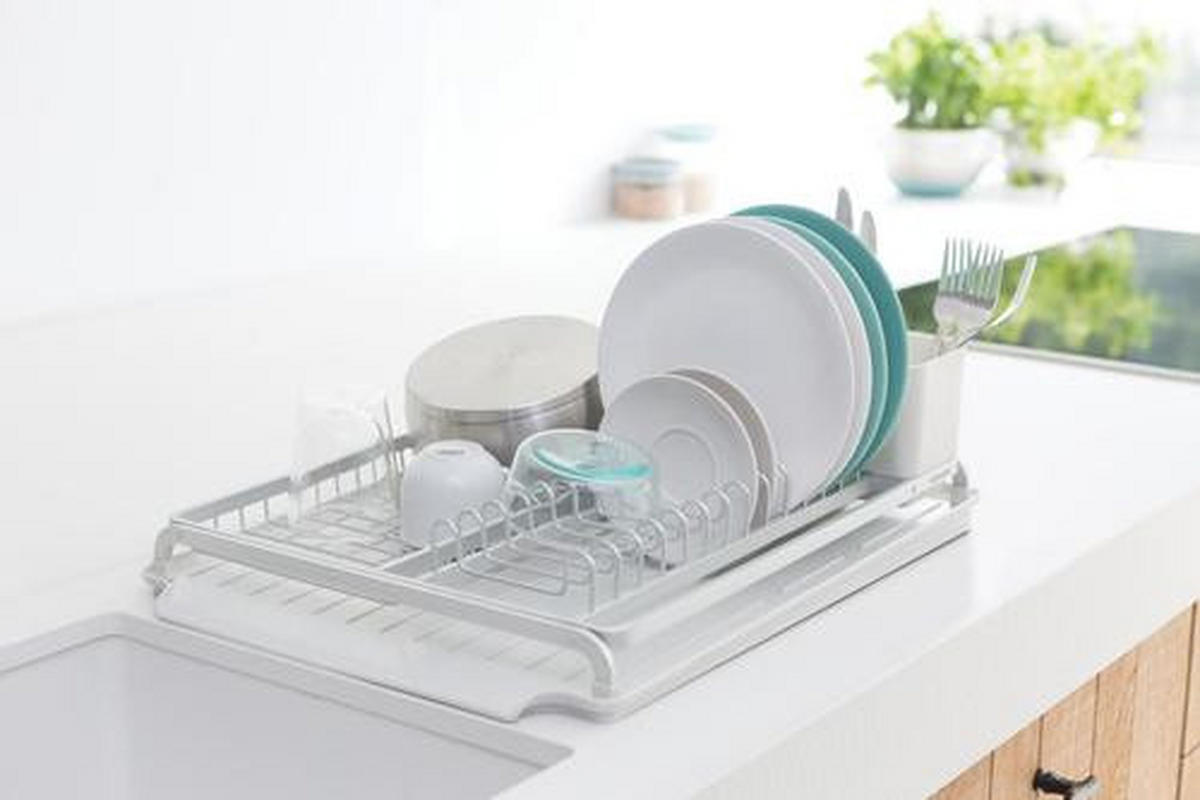 PODLOŽKA NA ODKVAP. RIADU - sivá, Design, kov (38,6/14,2/49,2cm) - Brabantia