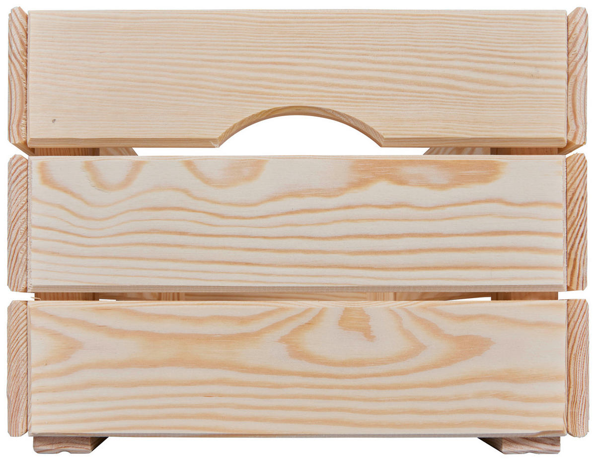 DEKOKISTE     - Naturfarben/Kieferfarben, Design, Holz (65/23/31cm) - Livetastic