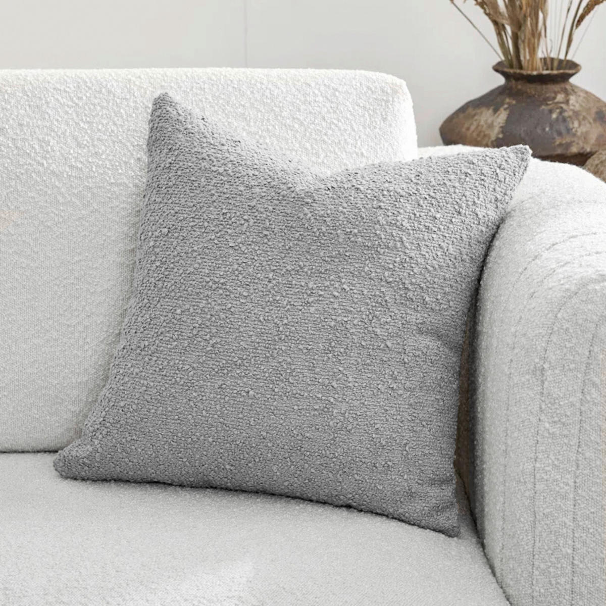 OUTDOOR-KISSEN Grau  - Grau, Konventionell, Textil (45/45cm) - Dieter Knoll