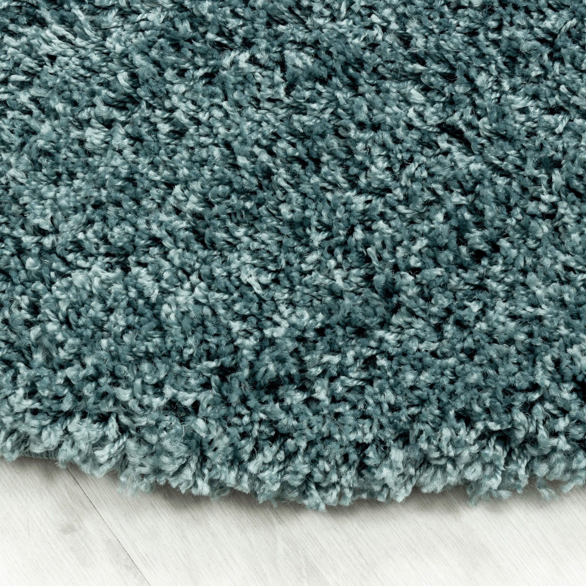 Thumbnail - Hochflorteppich Sydney 3000 hellblau, Hellblau, Textil, Uni, rund, Oeko-Tex® Standard 100, für Fußbodenheizung geeignet,...