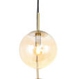 HÄNGELEUCHTE 46/40/120 cm  - Goldfarben/Bernsteinfarben, Trend, Glas/Metall (46/40/120cm) - Novel