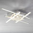 LED-DECKENLEUCHTE - Chromfarben, Design, Glas/Metall (68/7/68cm) - Novel