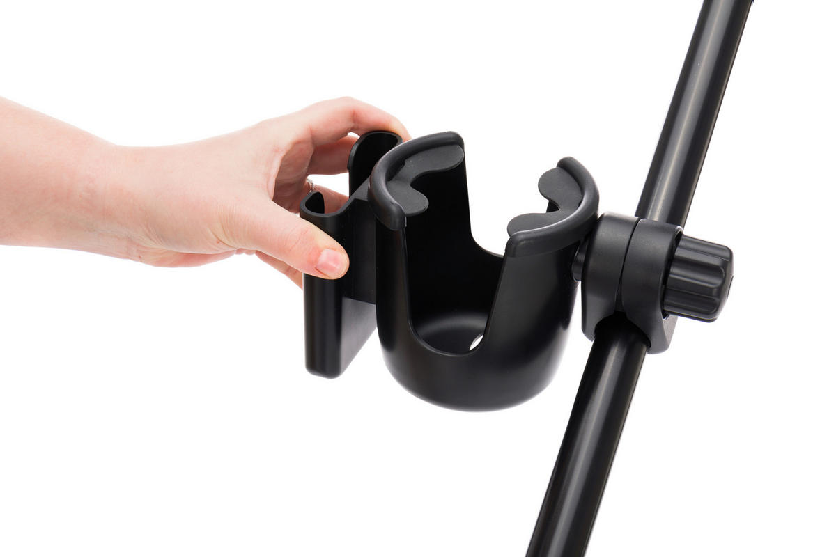 FLASCHEN- UND HANDYHALTER Deluxe  - Schwarz, Basics, Kunststoff (10/19/9cm) - My Baby Lou